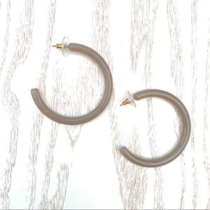J. Crew Resin Acrylic Hoop Earrings